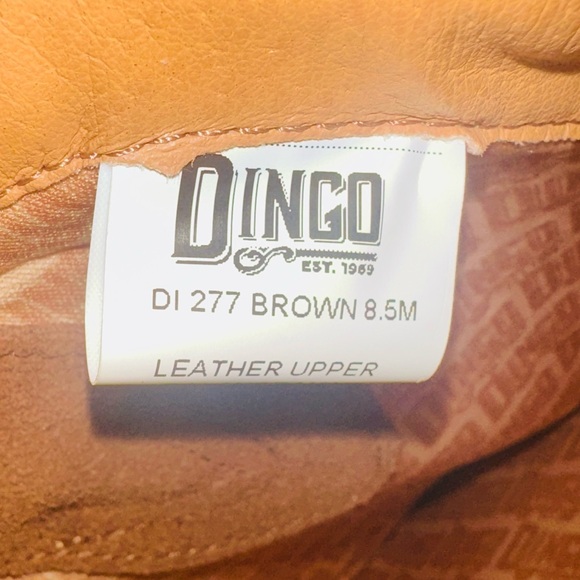 Dingo Flower Power Embroidered Floral Snip Toe Knee-hi Western Cowboy Boots - Picture 10 of 15